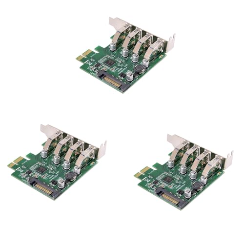 Rfeeuubft 3X Low Profile 4 Ports PCI-E auf USB 3.0 HUB PCI Express Erweiterungs Karten Adapter 5 Gbit/S USB1.1/2.0/3.0 Betriebs Systeme von Rfeeuubft