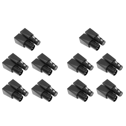 Rfeeuubft zu RJ45 Anschluss RJ45 Ethernet zu 3 Pin XLR Buchsen- und Stecker Adapter Sets (3 Pin, 10 Paar) von Rfeeuubft