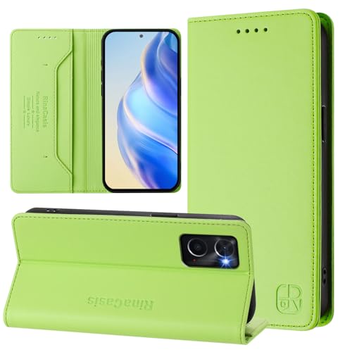 Rfvzubemok Kompatibel mit Oppo K10 4G Brieftasche mit Magnetverschluss Hülle,Kompatibel mit Oppo A96 4G / A76 4G / A36 4G Flip-Kickstand-Gehäuse QS von Rfvzubemok