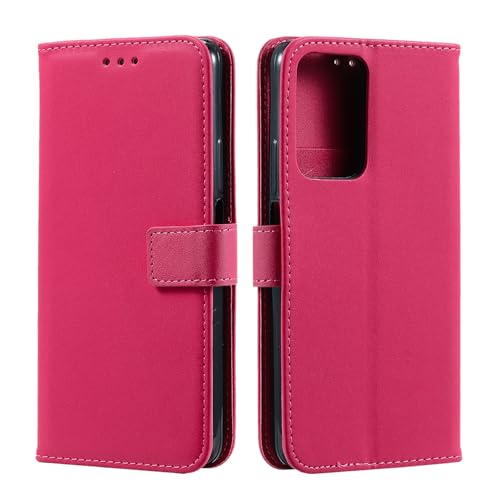 Rfvzubemok Kompatibel mit Redmi Note 11 Pro Plus 5G Brieftasche Magnetischer Verschluss Hülle,Kompatibel mit Redmi Note 11 Pro (China) 5G Flip Kickstand Case Red von Rfvzubemok