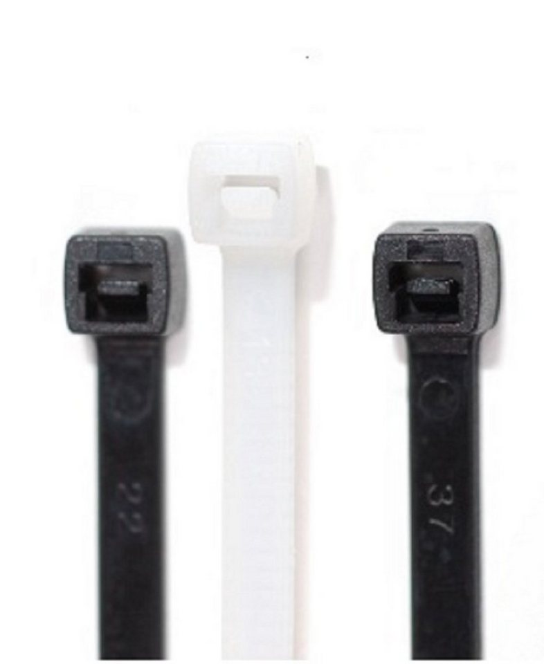RheVeTec RheFLEX Kabelbinder Kabelbinder Profi Sortiment 500 Stück Schwarz oder Natur 5 Größen 100-290 mm (500) Profi Qualität 100 % PA6.6 von RheVeTec RheFLEX