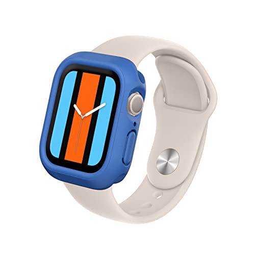 RHINOSHIELD Bumper Case kompatibel mit Apple Watch Serie 9 / 8 / 7 [41mm] | CrashGuard NX - Stoßdämpfende Schutzhülle im schlanken Design, rutschfest - Kobaltblau von RhinoShield