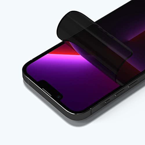 RhinoShield 3D Impact Privacy Displayschutz kompatibel mit [iPhone 14/13 / 13 Pro] | Aufprallschutz - 3D gebogene Kanten & vollständige Abdeckung- Kratzfest- Ausrichtungsrahmen Einfache Installation von RhinoShield