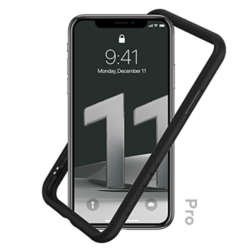 RhinoShield Bumper Case kompatibel mit [iPhone 11 Pro] | CrashGuard NX - Stoßdämpfende Schutzhülle im schlanken Design - 3.5 Meter Fallschutz - Schwarz von RhinoShield