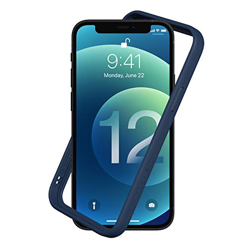 RhinoShield Bumper Case kompatibel mit [iPhone 12 Mini] | CrashGuard NX - Stoßdämpfende Schutzhülle im schlanken Design - 3.5 Meter Fallschutz - Marineblau von RhinoShield