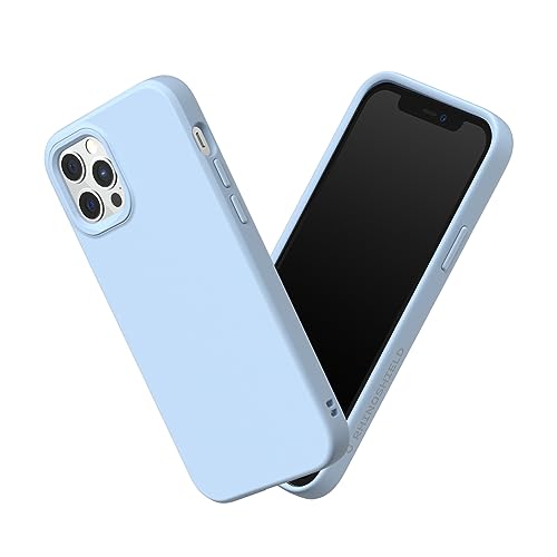 RhinoShield Case kompatibel mit [iPhone 12/12 Pro] | SolidSuit - Stoßdämpfende & schlanke Schutzhülle mit Premium Finish - 3.5 Meter Fallschutz - Gletscherblau von RhinoShield