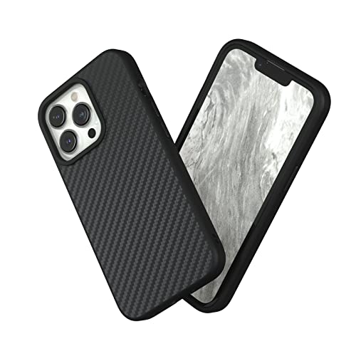 RHINOSHIELD Case kompatibel mit [iPhone 13 Pro] | SolidSuit - Stoßdämpfende & schlanke Schutzhülle mit Premium Finish - 3.5 Meter Fallschutz - Karbonfaser Textur von RhinoShield