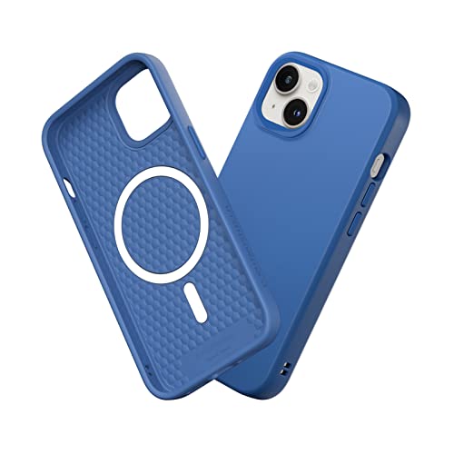 RhinoShield Case kompatibel mit [iPhone 14/13] | SolidSuit - MagSafe-kompatibel -Stoßdämpfende & schlanke Schutzhülle mit Premium Finish - 3.5 Meter Fallschutz - Kobaltblau von RhinoShield