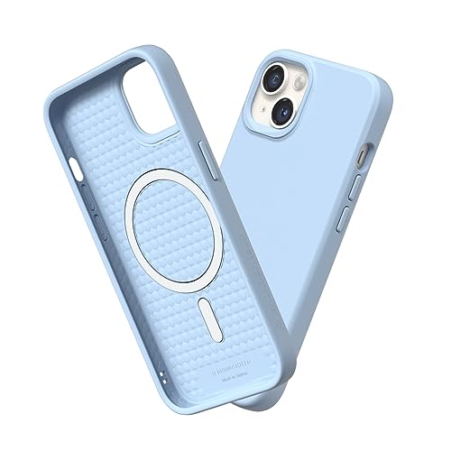 RhinoShield Case kompatibel mit [iPhone 14 Plus] | SolidSuit - MagSafe-kompatibel -Stoßdämpfende & schlanke Schutzhülle mit Premium Finish - 3.5 Meter Fallschutz - Gletscherblau von RhinoShield