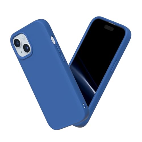 RhinoShield Case kompatibel mit [iPhone 15 Plus] | SolidSuit - Stoßdämpfende & schlanke Schutzhülle mit Premium Finish - 3.5 Meter Fallschutz - Kobaltblau von RhinoShield