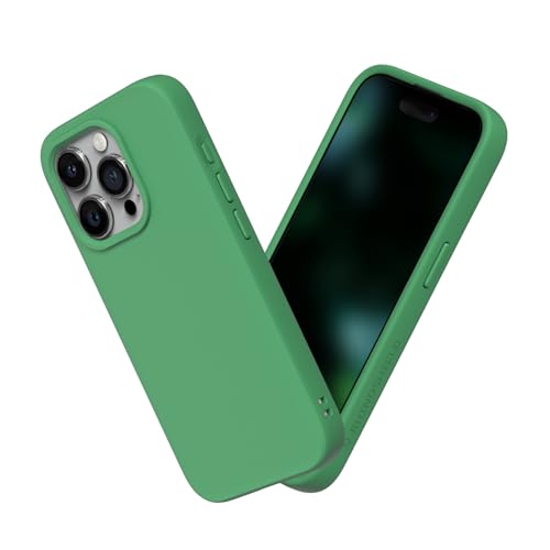 RhinoShield Case kompatibel mit [iPhone 15 Pro] | SolidSuit - Stoßdämpfende & schlanke Schutzhülle mit Premium Finish - 3.5 Meter Fallschutz - Olivgrün von RhinoShield