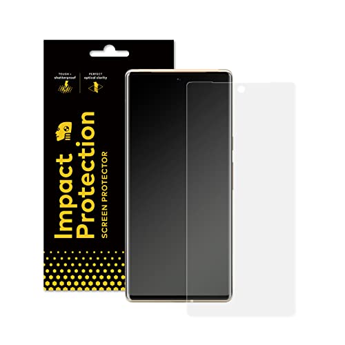 RhinoShield Displayschutzfolie kompatibel mit [Google Pixel 6 Pro] | Impact Flex - Edge to Edge/Schockresistent - Klarer und Kratzresistenter Displayschutz von RhinoShield