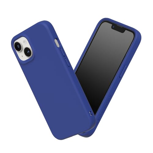 RhinoShield Hülle kompatibel mit [iPhone 13/14] | SolidSuit - Stoßdämpfende & schlanke Schutzhülle mit Premium Finish - 3.5 Meter Fallschutz - Klassisches Blau von RhinoShield