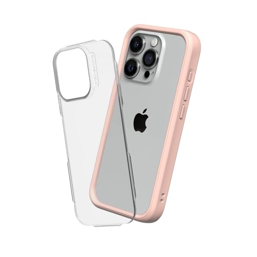 RhinoShield Modulares Case kompatibel mit [iPhone 15 Pro] | Mod NX - Anpassbare & stoßdämpfende Schutzhülle im schlanken Design - 3.5 Meter Fallschutz - Samtrosa von RhinoShield