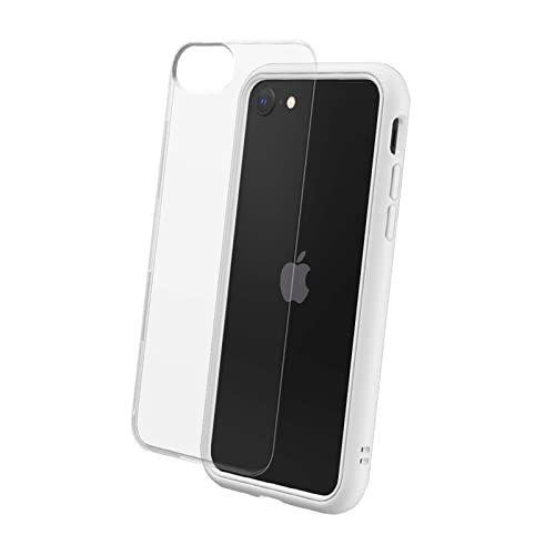 RhinoShield Modulares Case kompatibel mit [iPhone SE 3 / SE 2/8 / 7] | Mod NX - Anpassbare & stoßdämpfende Schutzhülle im schlanken Design - 3.5 Meter Fallschutz - Platin Grau von RhinoShield