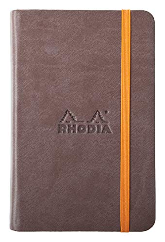 Rhodia 118643C Rhodiarama Book (A6 Notizbuch mit Gummizug, liniert, 96 Blatt) 1 Stück braun von Rhodia