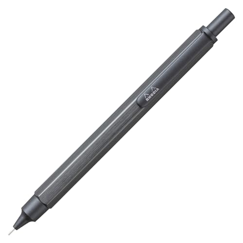 Rhodia 9373C - Bleistift scRipt, Standard-Graphitminen 0,5 mm, elegant und einfache Handhabung, Titan, 1 Stück von Rhodia
