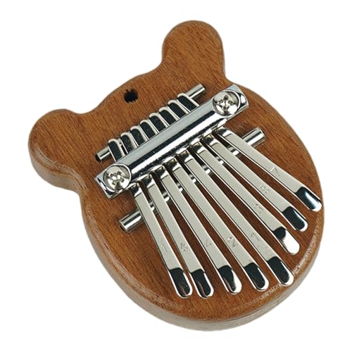 Riaisttd Kleine Kalimba, Kalimba mit 8 Tasten, Daumenklavier, Taschenkalimba, Finger-Daumenklavier, kleines Musikinstrument, Massivholz-Kalimba, tragbares Fingerklavier, Kalimba für Anfänger, von Riaisttd