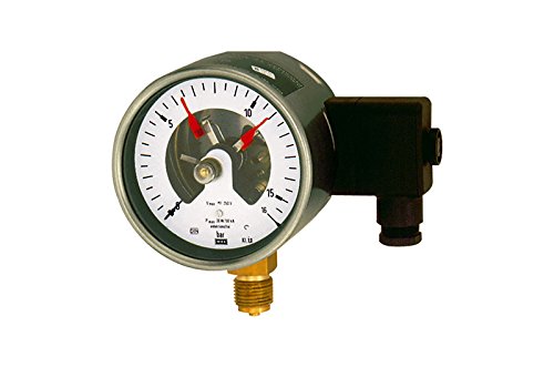 RIEGLER 102607-3300 Kontaktmanometer, G 1/2 radial unten, Messber. -1/0,0 bar, Ø 160, 1Stk von Riegler