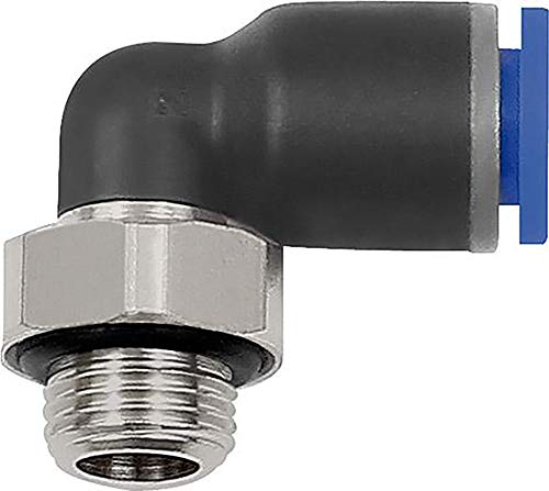 RIEGLER 109269-125.014-12 L-Steckverschraubung »Blaue Serie«, drehbar, G 1/4 außen, Ø 12 mm, 1Stk von Riegler