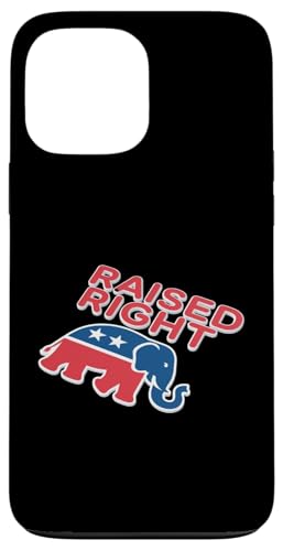 Hülle für iPhone 13 Pro Max GOP Elephant Pride wird nach rechts erhoben von Right Rise Republican Elephants