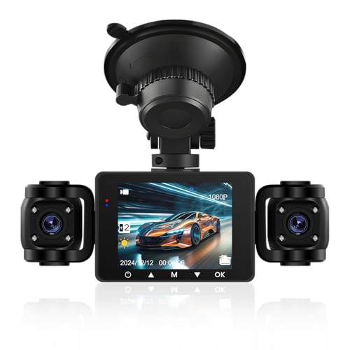 Dashcam Auto Vorne Hinten Links Rechts mit 4 Kamera 2.4 Zoll von Rimoody