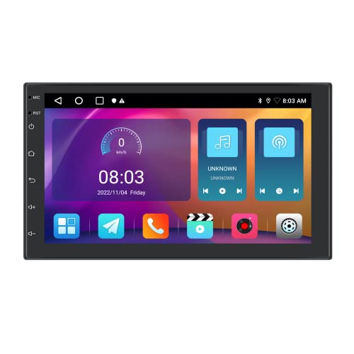 Rimoody 1+32G Android Autoradio 2 Din 7 Zoll 2.5D TFT Touchscreen Autoradio mit IOS/Android Mirror Link GPS Navi WiFi FM/EQ Radio Lenkradsteuerung Rückfahrkamera von Rimoody