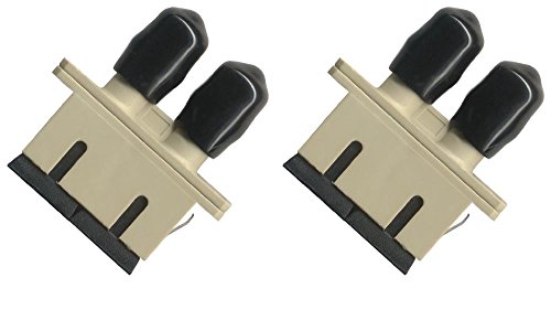 (2 Pack) Glasfaser Adapter Kupplung (SC auf ST Multimode Duplex von RiteAV