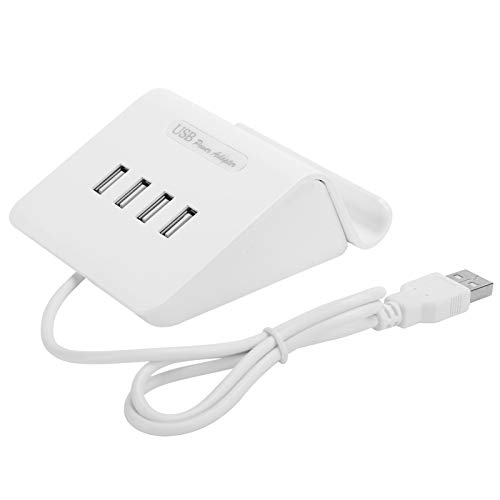 4-Port-Hub, USB-Telefon- und -Halter, Ladenetzteil mit Buchse für USB-Schnittstellenversorgung, Ladegeräte (White) von Riuulity