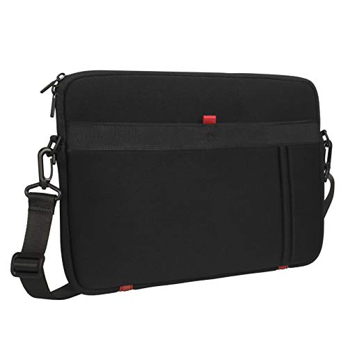 RIVACASE Tasche für Laptops bis 13.3“ - Kompaktes Notebook Sleeve mit Visco Schaumstoff und Zubehörtasche - Schwarz von Rivacase