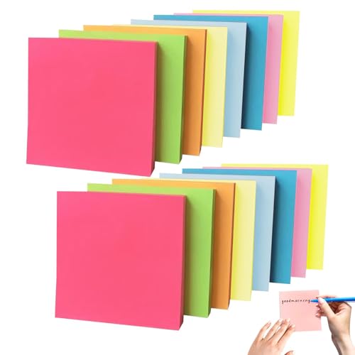 16 Stück Farbige Haftnotizen, 8 Farben 800 Stück Sticky Notes, 76x76mm Haftnotizen Klebezettel, Bunte Quadratische Selbstklebende Haftnotizzettel für Schule Büro Zuhause Sitzung 16 Stück Farbige Haftnotizen, 8 Farben 800 Stück Sticky Notes, 76x76mm Haftnotizen Klebezettel, Bunte Quadratische Selbstklebende Haftnotizzettel für Schule Büro Zuhause Sitzung von Rixotix