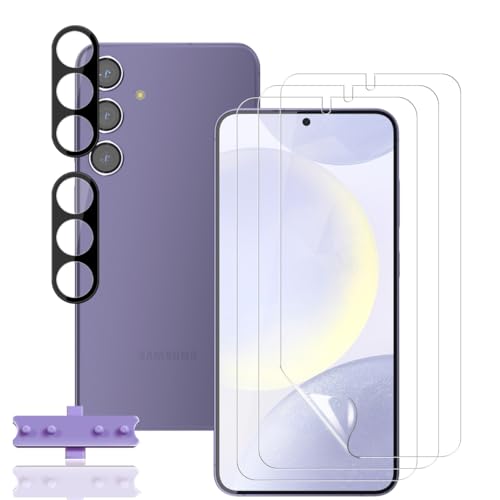 Rnnmeeko 3+2 Stück Schutzfolie für Samsung Galaxy S24+ / S24 Plus 5G für Panzerglas, Samsung Galaxy S24+ / S24 Plus 5G Schutzfolie + Kameraschutz, TPU-Folie HD Anti- Kratzer Schutzglas Displayfolie von Rnnmeeko