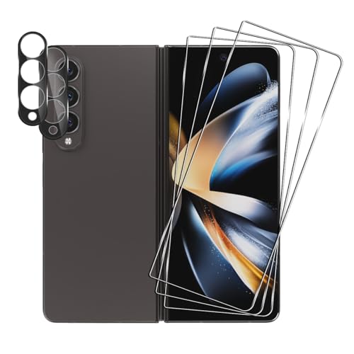 Rnnmeeko Schutzfolie für Panzerglas für Samsung Galaxy Z Fold 4, 3+2 Stück Kamera Displayschutz für Samsung Z Fold 4 Folie, 9H Härte Kameraschutz Schutzglas Displayschutzfolie für Galaxy Z Fold 4 von Rnnmeeko