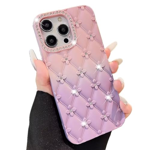 Miagon Gradient Strass Glitter Hülle für iPhone 15 Pro,Glitzer Blume Handyhülle Rhombus Diamant Cover Bling Stoßfest Schutzhülle Case für Mädchen Miagon Gradient Strass Glitter Hülle für iPhone 15 Pro,Glitzer Blume Handyhülle Rhombus Diamant Cover Bling Stoßfest Schutzhülle Case für Mädchen von Rnrieyta