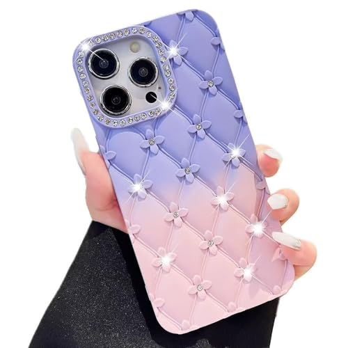 Miagon Gradient Strass Glitter Hülle für iPhone 15 Pro Max,Glitzer Blume Handyhülle Rhombus Diamant Cover Bling Stoßfest Schutzhülle Case für Mädchen Miagon Gradient Strass Glitter Hülle für iPhone 15 Pro Max,Glitzer Blume Handyhülle Rhombus Diamant Cover Bling Stoßfest Schutzhülle Case für Mädchen von Rnrieyta