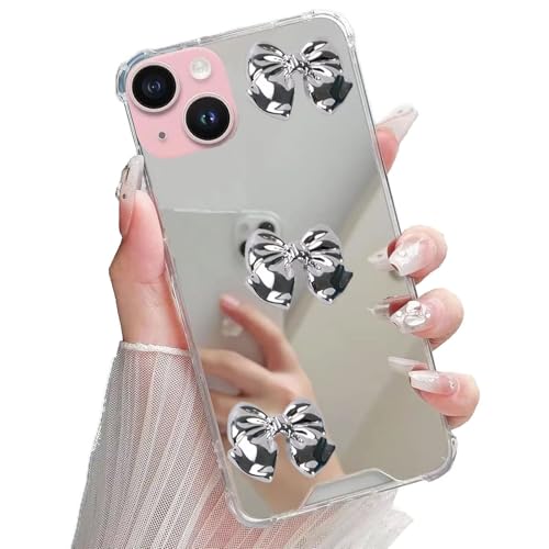 Miagon Spiegel Hülle für iPhone 13 Mini,Schutzhülle Nette Silber Chrom 3D Liebe Herz Backcover Überzug Mirror Makeup Handytasche Stoßfeste Protective Bumper Miagon Spiegel Hülle für iPhone 13 Mini,Schutzhülle Nette Silber Chrom 3D Liebe Herz Backcover Überzug Mirror Makeup Handytasche Stoßfeste Protective Bumper von Rnrieyta