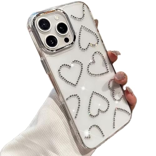 Miagon für iPhone 13 Pro Max Hülle Süßes Klares Durchsichtig Glitzer Glänzendes Mädchen Frauen Diamant Stoßfeste Bling 3D Schutzhülle Handyhülle Miagon für iPhone 13 Pro Max Hülle Süßes Klares Durchsichtig Glitzer Glänzendes Mädchen Frauen Diamant Stoßfeste Bling 3D Schutzhülle Handyhülle von Rnrieyta
