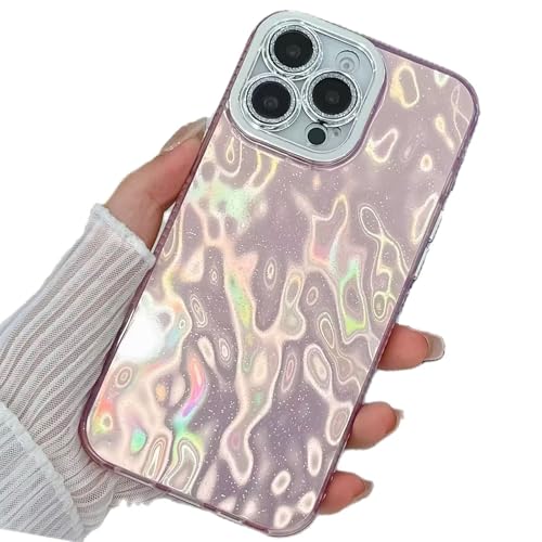 Miagon für iPhone 16 Pro Max Hülle Niedlich Falten Muster Hart Stoßfeste Glitzer Laser Handyhülle mit Kameraschutz Ästhetischer Schlanke Schutzhülle Miagon für iPhone 16 Pro Max Hülle Niedlich Falten Muster Hart Stoßfeste Glitzer Laser Handyhülle mit Kameraschutz Ästhetischer Schlanke Schutzhülle von Rnrieyta