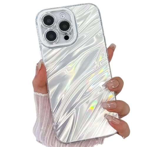 Miagon für iPhone 16 Pro Max Hülle Niedlich Wasser Ripple Muster Hart Stoßfeste Glitzer Laser Handyhülle mit Kameraschutz Ästhetischer Schlanke Schutzhülle Miagon für iPhone 16 Pro Max Hülle Niedlich Wasser Ripple Muster Hart Stoßfeste Glitzer Laser Handyhülle mit Kameraschutz Ästhetischer Schlanke Schutzhülle von Rnrieyta