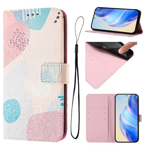 Rnrieyta Miagon Bunt Handyhülle für iPhone 12,PU Leder Schmetterling Tier Blume Klappbar Schutzhülle Handytasche Kartenfach Stoßfeste Brieftasche Flip Case Cover von Rnrieyta