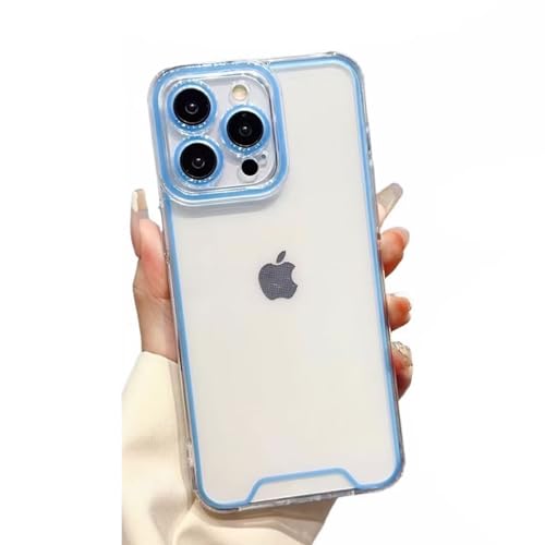 Rnrieyta Miagon Leuchtend Luminous Hülle für iPhone 14 Pro,Fluoreszierend Licht im Dunkeln Bunt Handytasche Durchsichtig Dünn Transparent Cover Slim Schutzhülle Backcover von Rnrieyta