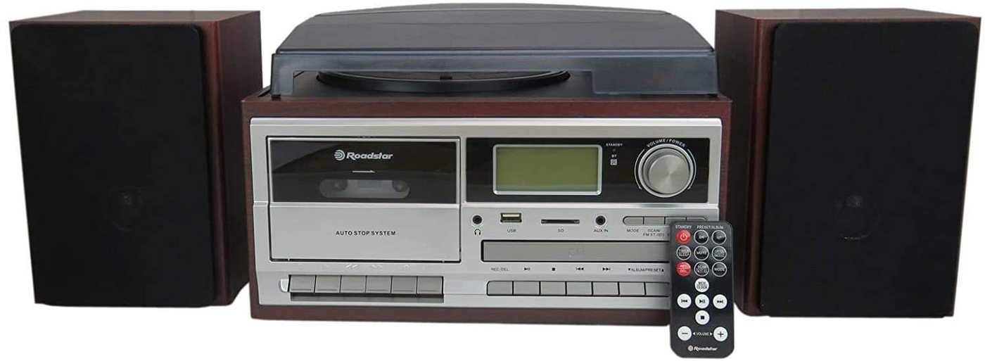 Roadstar HIF-8892 D+BT Retro-Musikanlage Stereoanlage von Roadstar