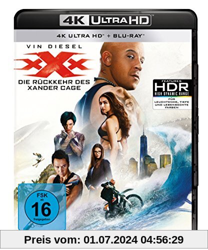 xXx - Die Rückkehr des Xander Cage  (4K Ultra HD) (+ Blu-ray) von Rob Cohen