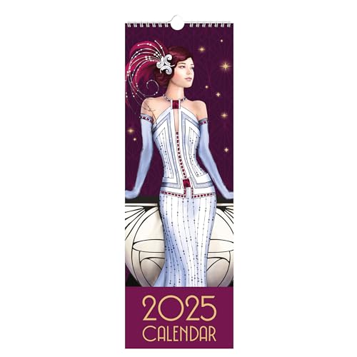 Claire Coxon Art Deco 2025 Schmaler Wandkalender von Robert Frederick