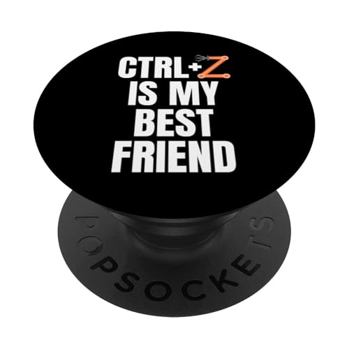 CTRL+Z Is My Best Friend Robotics Robot Engineer PopSockets mit austauschbarem PopGrip von Roboter Designs Robotik Ingenieur