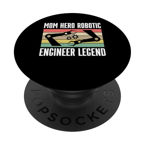 Mom Hero Robotics Robot Engineer Muttertag PopSockets mit austauschbarem PopGrip von Roboter Designs Robotik Ingenieur