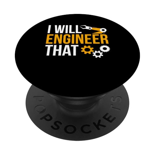 I Will Engineer That Robotics Robot Engineer PopSockets mit austauschbarem PopGrip von Roboter Robotik Designs Idee Ingenieur