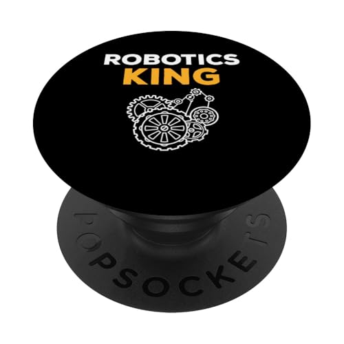 Robotics King Robotics Robot Engineer PopSockets mit austauschbarem PopGrip von Roboter Robotik Designs Idee Ingenieur