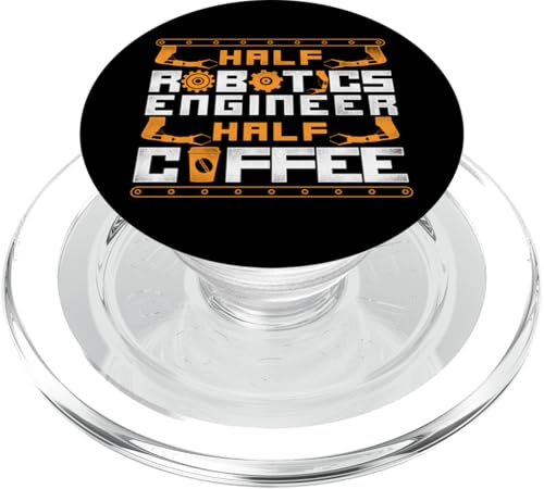 Ingenieur für Roboterrobotik, Kaffee, Vintage-Halbrobotik PopSockets PopGrip für MagSafe von Robotics Robot Engineer Teacher HD0