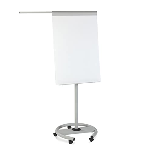 Rocada | Flipchart mit Rollen | Höhenverstellbar bis 190 cm | Flipchart mit Rollenfuß, Papierhalter und Haken | Beschreibbar, Abwischbar, Magnetisch | Mobiles Flipchart 68x95 cm Rocada | Flipchart mit Rollen | Höhenverstellbar bis 190 cm | Flipchart mit Rollenfuß, Papierhalter und Haken | Beschreibbar, Abwischbar, Magnetisch | Mobiles Flipchart 68x95 cm von Rocada